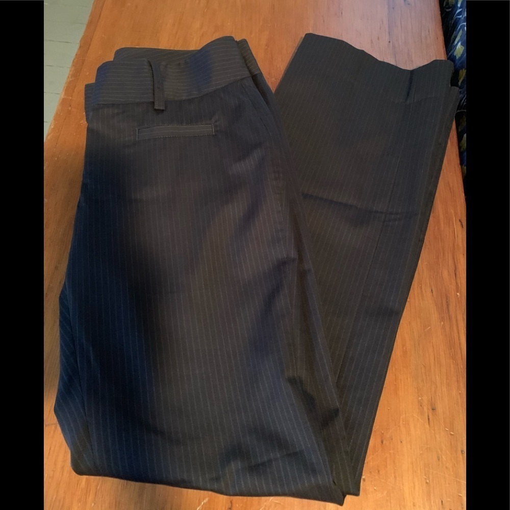 Cabi brown with blue stripe Dress Pants size 4